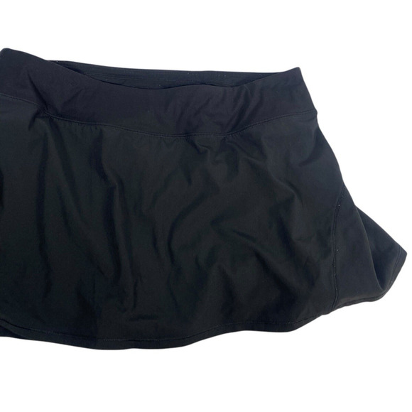Crazy Yoga Skirt Skort Black Tennis Prep Built in Shorts Stretch Womens Large - Picture 5 of 9